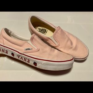 Strawberry Detail Pink Vans